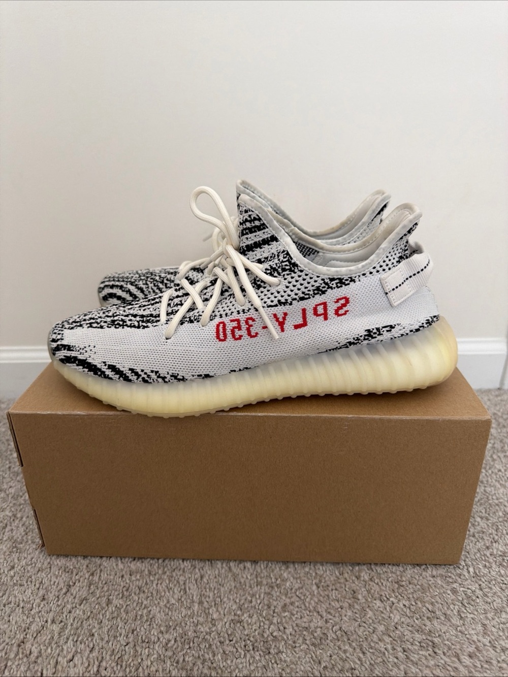 Adidas Yeezy Boost 350 V2 Zebra Shoes Size 11